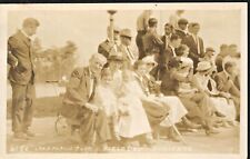 1918 Lake Placid Club NY RPPC Postcard Professor Roesell Field Days 7 Identified picture