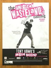 Tony Hawk's American Wasteland PS2 Xbox 2005 Print Ad/Poster Official Skater Art picture