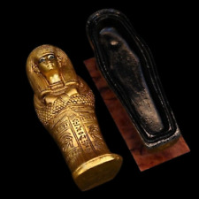 UNIQUE ANCIENT EGYPTIAN ANTIQUES Golden Coffin For King Tutankhamun Pharaonic BC picture