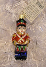 2003 - DRUMMER BOY - OLD WORLD CHRISTMAS -BLOWN GLASS ORNAMENT NEW W/TAG picture