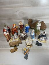 Vintage Holland Mold Ceramic Nativity Set Hand Painted Glaze Christmas picture