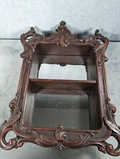 Vintage 1950's Ornate Plastic Mirrored Shelf Made in USA picture