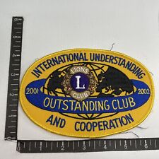 Big 2001-2002 OUTSTANDING CLUB Lions Club International Patch 09R6 picture