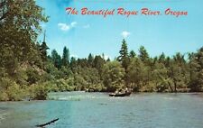 Postcard OR Fishing the Rogue River Oregon Chrome Unposted Vintage PC H7870 picture