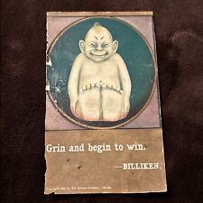 1908 BILLIKEN, GRIN AND BEGIN TO WIN, CUTE CHARM, CHICAGO UNUSED Postcard picture