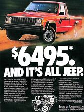 1987 Jeep Comanche Sport Truck Vintage Original Print Ad 8.5 x 11 