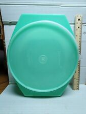 VINTAGE TUPPERWARE GREEN 2 HANDLE Grater Bowl With Lid picture