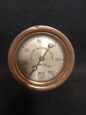 Antique Ashcroft Co Ny Brass Steam Gauge picture