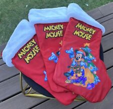 Vintage Red Walt Disney Company Mickey Mouse Stocking Lot picture