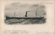 Steamer Clyde Steamship Co.,SS Comanche The Albertype Co. Postcard Vintage picture