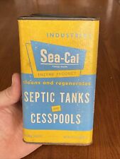 VTG 1950s Advertising SAXON SEA-CAL IMHOFF SEPTIC TANK CESSPOOL ENZYME 1lb EMPTY picture