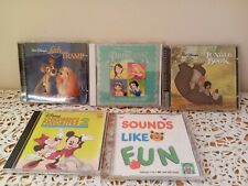 Lot 5 Walt Disney Children's CDs Lady & Tramp Jungle Book- Favorites-Princess picture