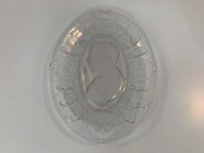 Antique Theodore Roosevelt “A Square Deal” Clear Glass Tray / Platter picture