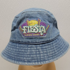 Vintage Fiesta Casino Hotel Denim Bucket Hat - Rare HTF picture