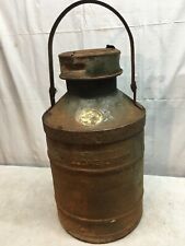 ANTIQUE/VTG~20s~30s~SUPER SERVICE  GAL ELLISCO~GAS~OIL CAN~EMBOSSED~BRASS TAG picture