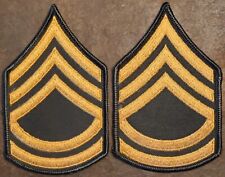 US Army Sergeant First Class Pair SFC / E-7 Rank Dress Green Class A stripes NOS picture