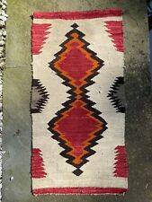 Antique Navajo Crystal Rug 1920s 18x37” Saddle Blanket RARE picture