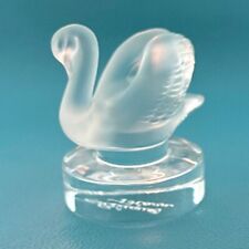 LALIQUE France Crystal Swan Figurine Signed Vintage Collectable picture