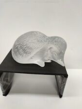Vtg. Lalique Hedgehog Figurine Mint Condition Signed 