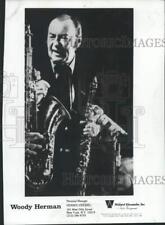 1981 Press Photo Woody Herman Returns to Kansas City For Free Concerts picture