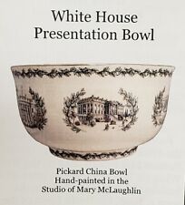 White House Presentation Bowl McLAUGHLIN Hand Painted Pickard China Bowl picture
