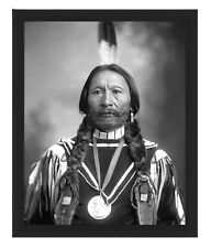 CHIEF BUCKSKIN CHARLEY SOUTHERN UTE NATIVE AMERICAN TRIBE 8X10 FRAMED PHOTO picture