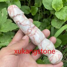 1pcs Red network stone Crystal Quartz Massage Yoni Wand Healing for Women Gift picture