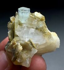 248 Carats Aquamarine Crystal Specimen with Mica From Skardu Pakistan picture