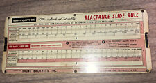 Vintage SHURE Reactance Slide Rule Calculator USA picture