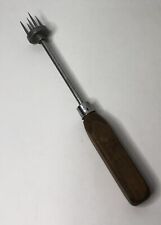 Vintage APEX Ice Chipper Chip Chopper Pick Kitchen Bar Tool Utensil Wood Handle picture