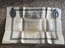 RARE ANCIENT MULTI RELIC BULLA : Large medals with wax seal - Rome - 1861  picture