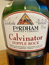Vintage Green Glass Growler 2 Liter FORDHAM CALVINATOR NUMBERED AND SIGNED 1996 picture