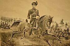 CHARLES MAGNUS 19thC Original Military Battle Portrait Civil War Landscape Print picture
