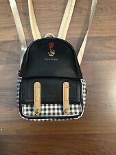 Disney Loungefly Winnie The Pooh Black Plaid Mini Backpack Classic Red Balloon picture