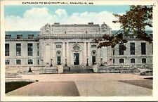 Entrance to Bancroft Hall, Annapolis MD Postcard picture