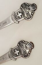(2) Rolex Bucherer Lucerne Switzerland (cb) Stainless Steel Collectors Spoons picture