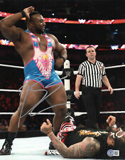 BIG E SIGNED AUTOGRAPH WWE 11x14 PHOTO BAS BECKETT THE NEW DAY picture