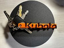 Kubota Tractor Keychain Plastic Key Tag Raised Letters Key Chain picture
