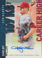 Shelby Miller 2015 Topps Career High Strikeouts autograph auto card CH-SM picture