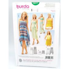 Burda Young Pattern 6651 Dress Top Skirt Seam Hem Allowances US 8-18 EUR 34-44 picture