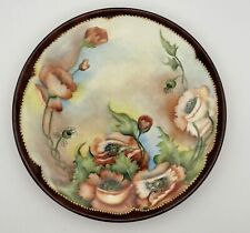 J.P. L Limoges. France Hand-Painted Porcelain Plate with Floral Design picture