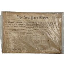 New York Times Newspaper November 30th 1946 WW2 Soviet Insist On Atom Ban Sealed picture