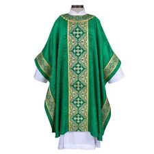 Chasuble Excelsis Gothic Green Vestment New picture