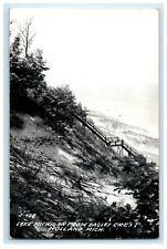 c1940s Lake Michigan From Eagles Crest, Holland Michigan MI RPPC Posted Postcard picture