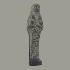 Authentic Ancient Egyptian Ushabti 4.5”  Clay Mummy - Ca 1900-100 BCE picture