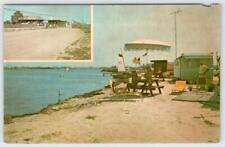 1960's FENWICK ISLAND DELAWARE TREASURE BEACH CAMPGROUND ASSAWOMAN BAY POSTCARD picture