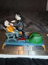 Vintage Cast Iron Toy Mechanical Bank Dentist Pulling A Tooth Original picture