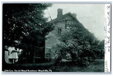 Meadville Pennsylvania Postcard Gen David Mead Residence c1907 Vintage Antique picture