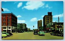 Postcard AL Tuscaloosa Greensboro Ave Good Year Tires Cafe Stores Signs Cars G1 picture