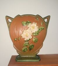 Roseville White Rose Pillow Vase picture
